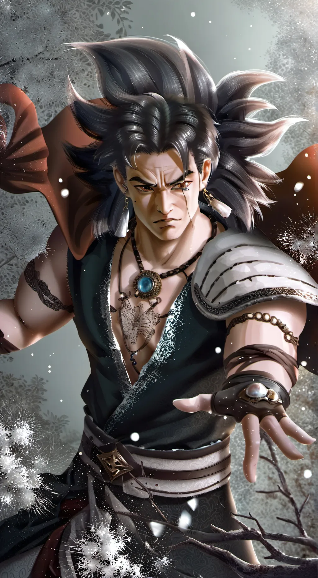 ai character: Mha X Yamoshi  background