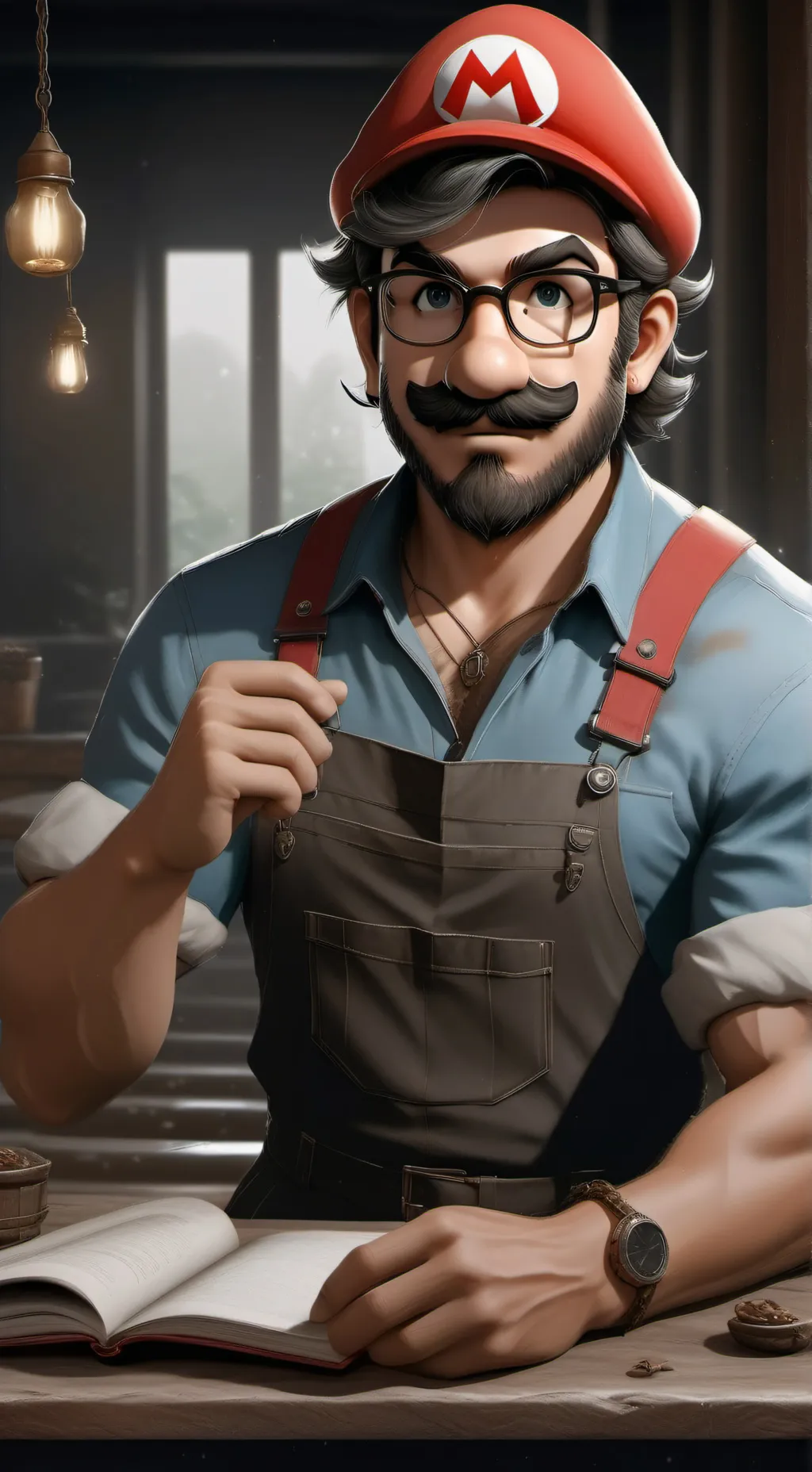 ai character: M.A.R.I.O background