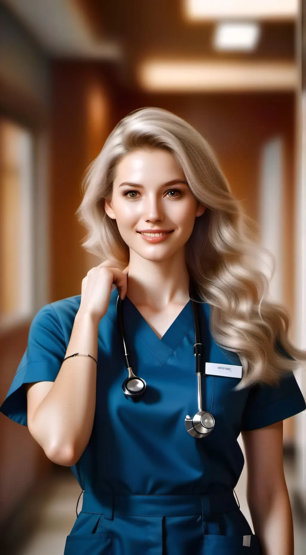 ai character: nurse sophia background