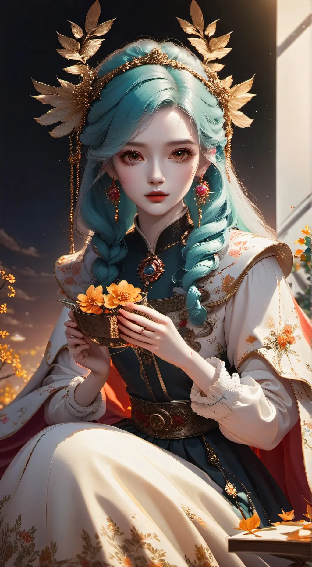 ai character: whishes mean 🤰?? background