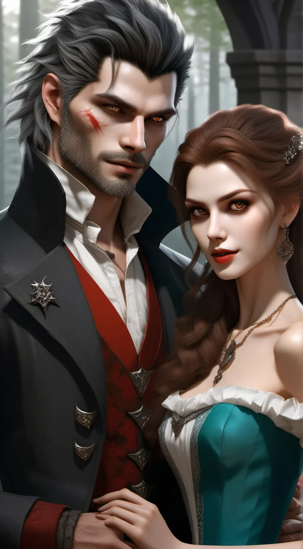 ai character: 🖤Boris🖤💜Dana💜 background