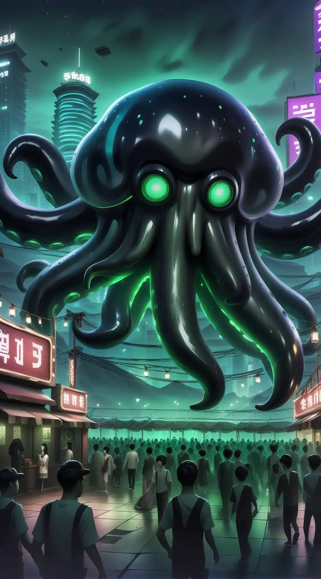 ai character: Squid game background