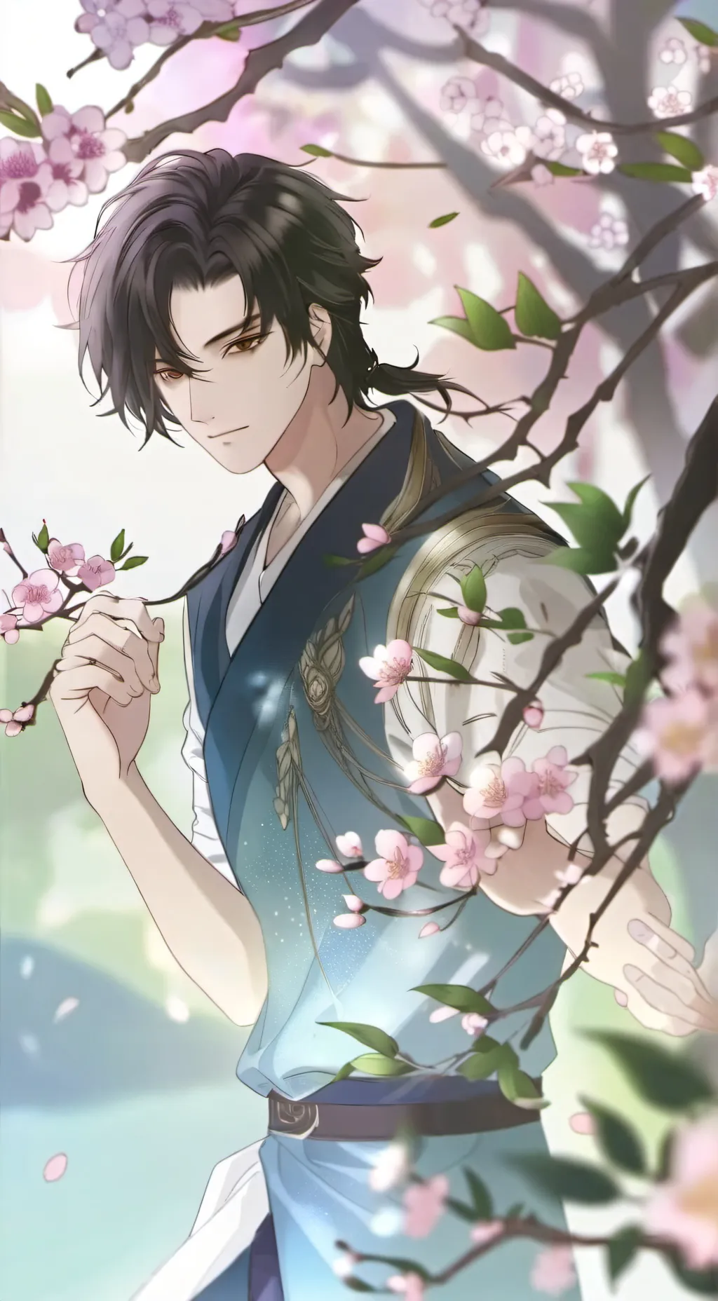 ai character: MHA fighting alone background