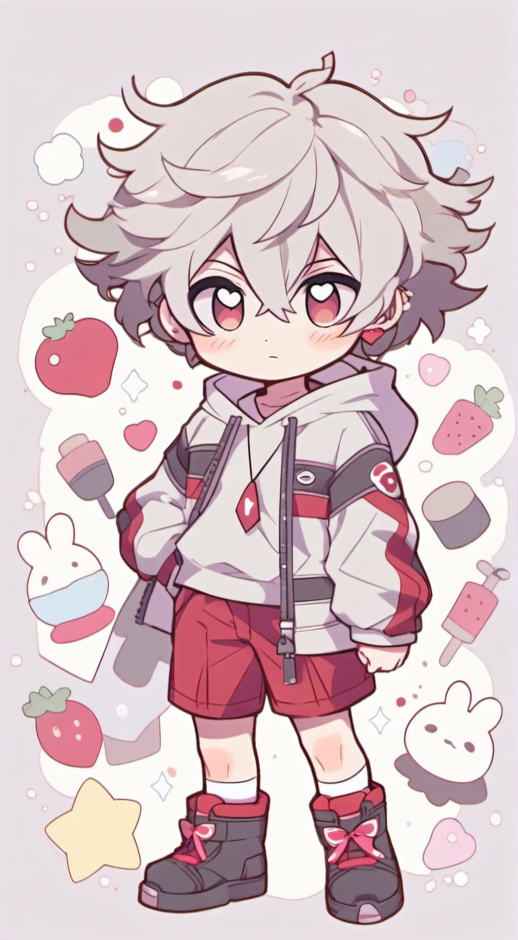 ai character: Bakugo Chibi❤ background