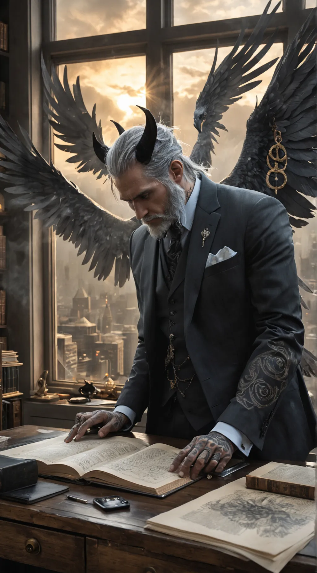 ai character: Raven background