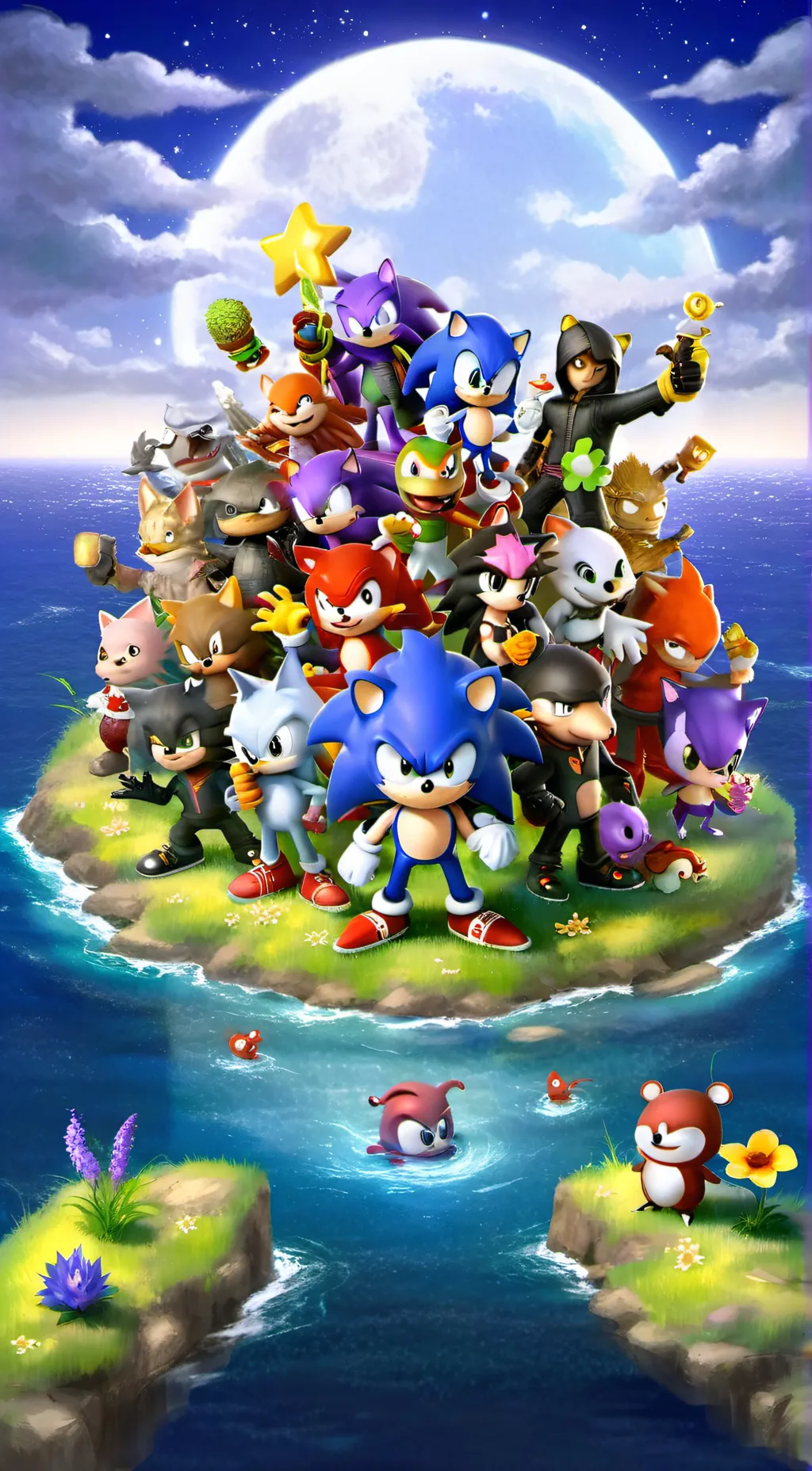 ai character: sonic background