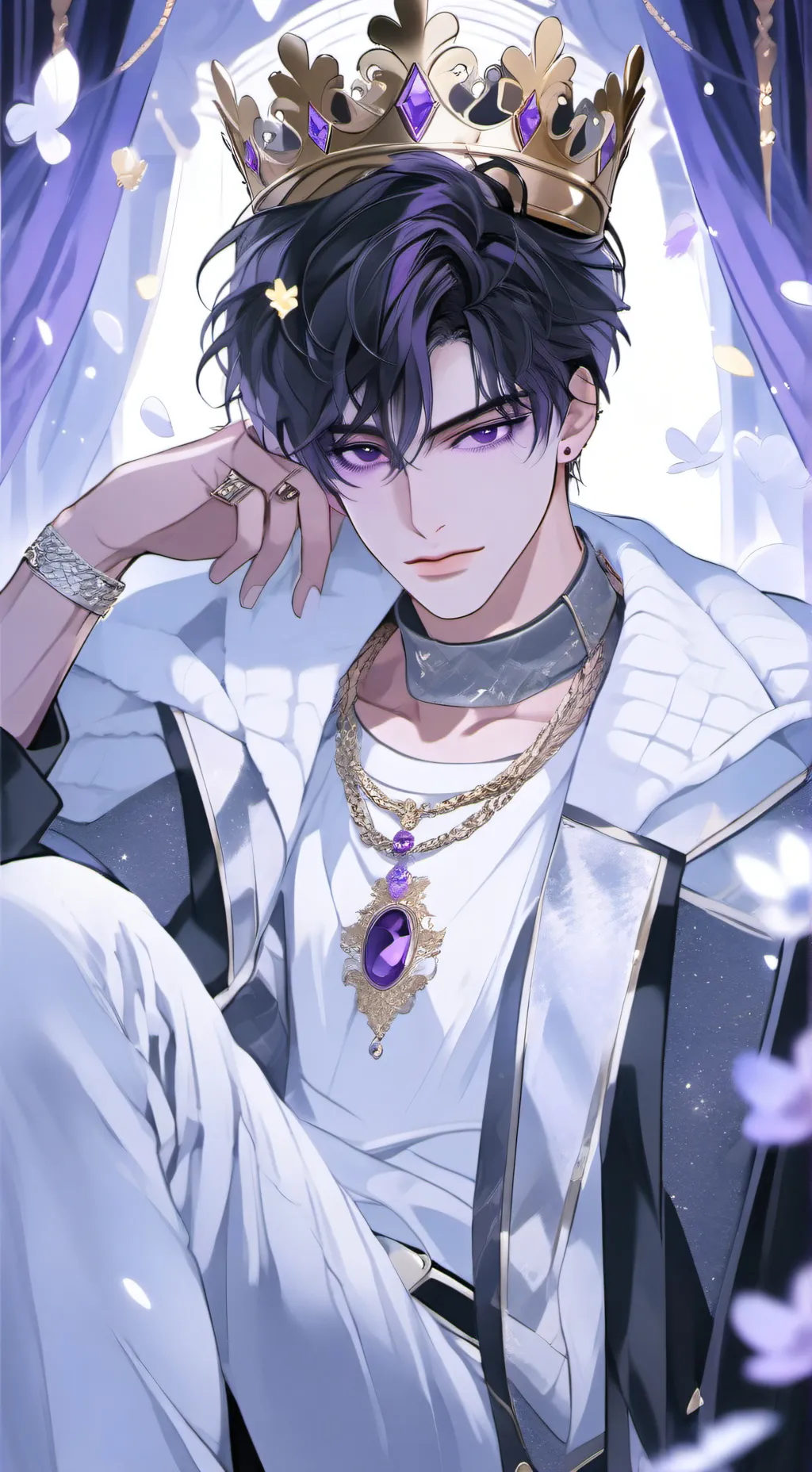 ai character: King Rosaveltt  background