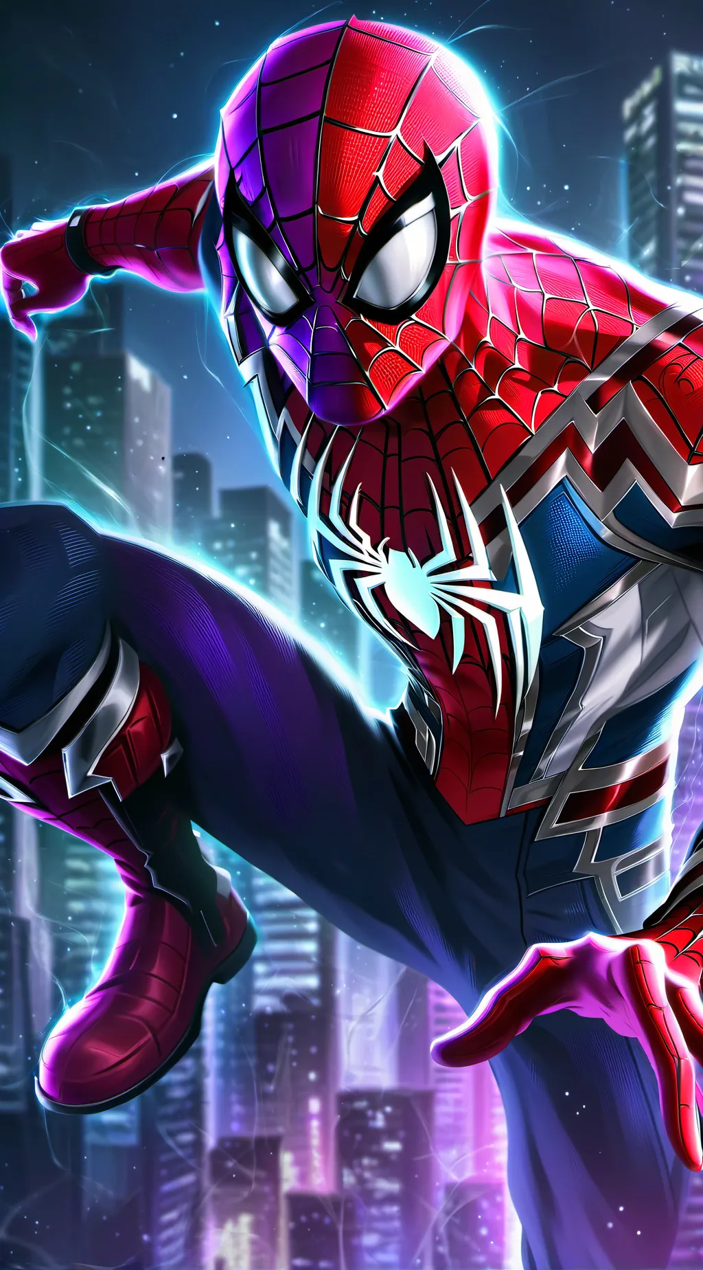 ai character: Spider man background