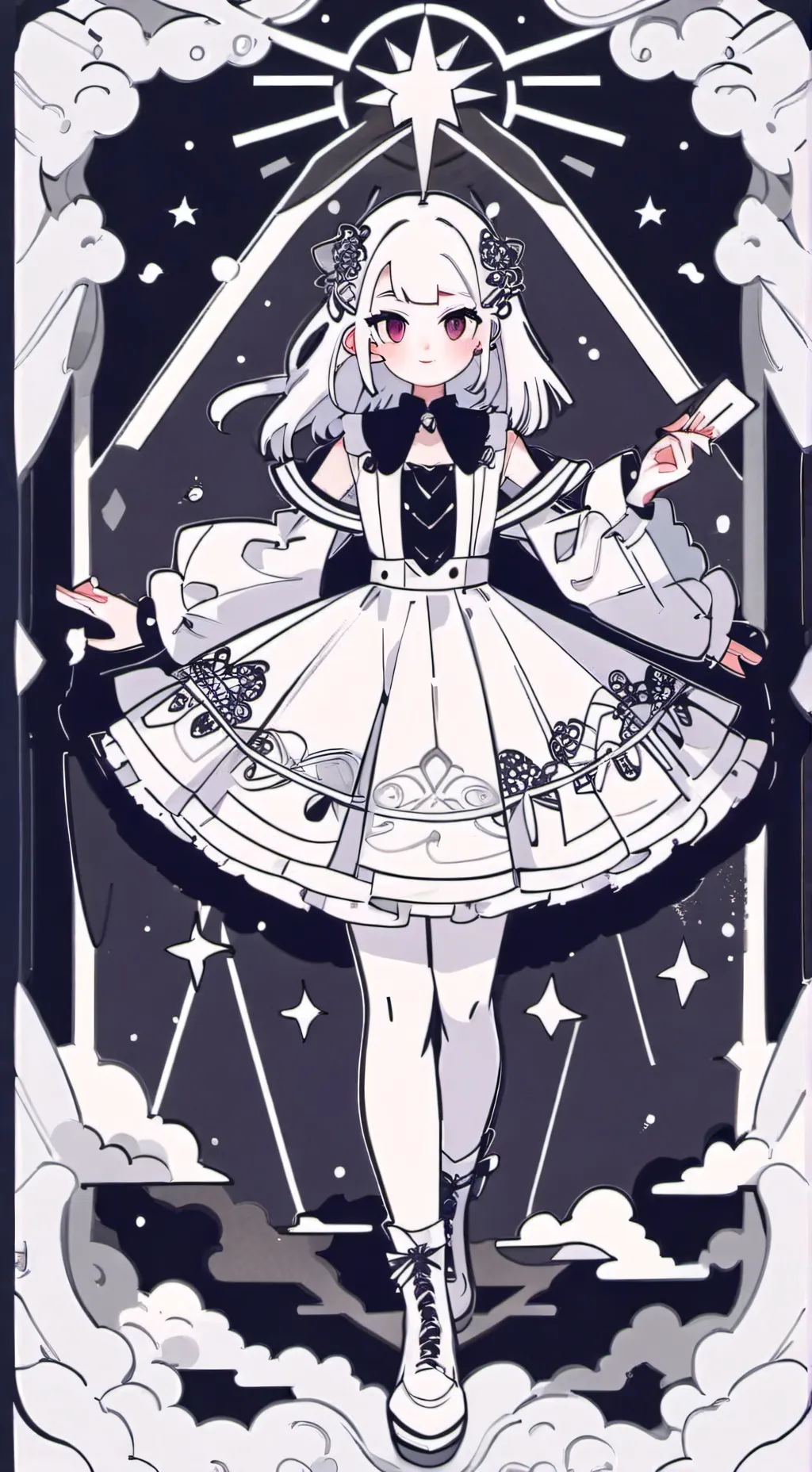 ai character: moonflower buff  background