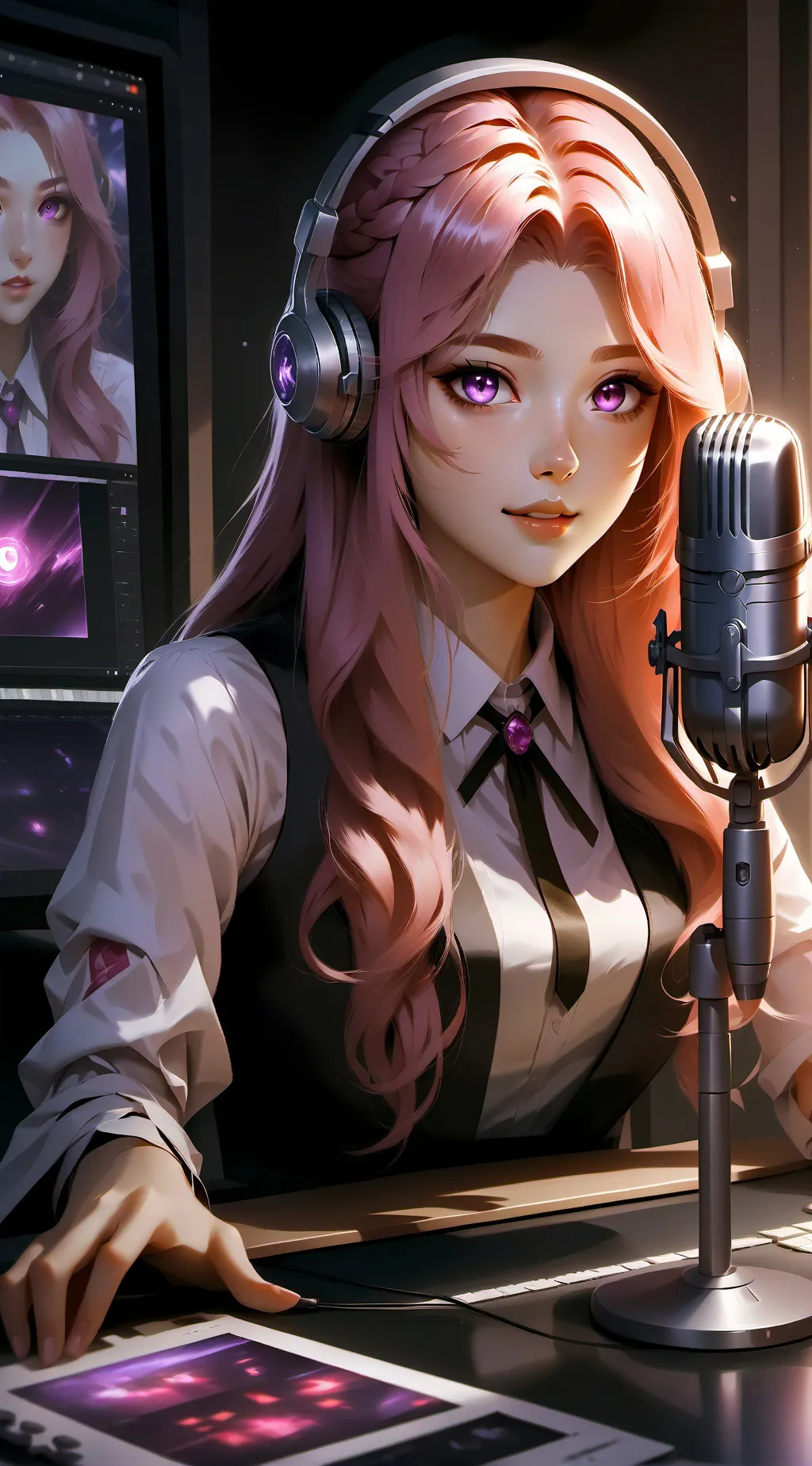 ai character: Luna background