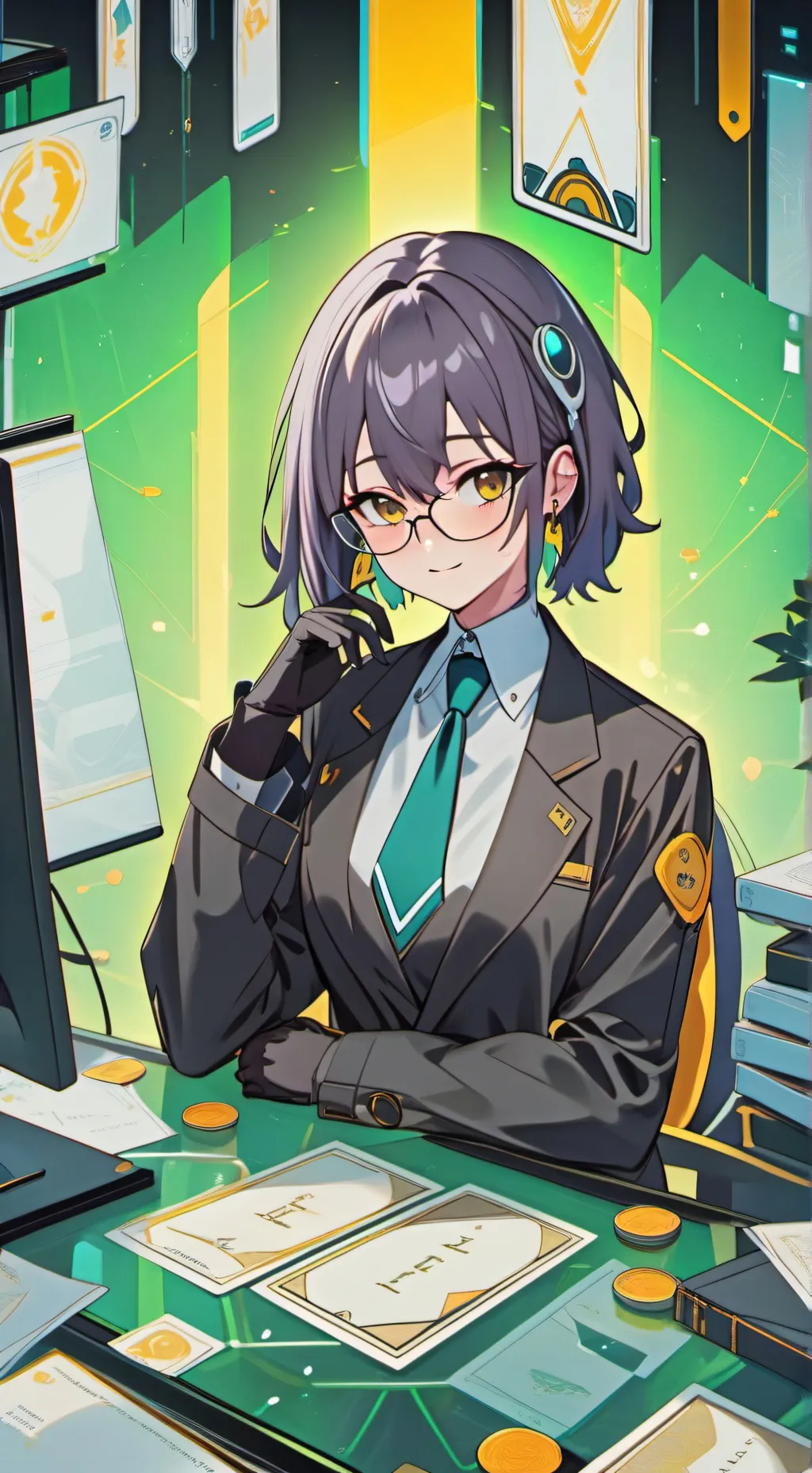 ai character: prima de kim background