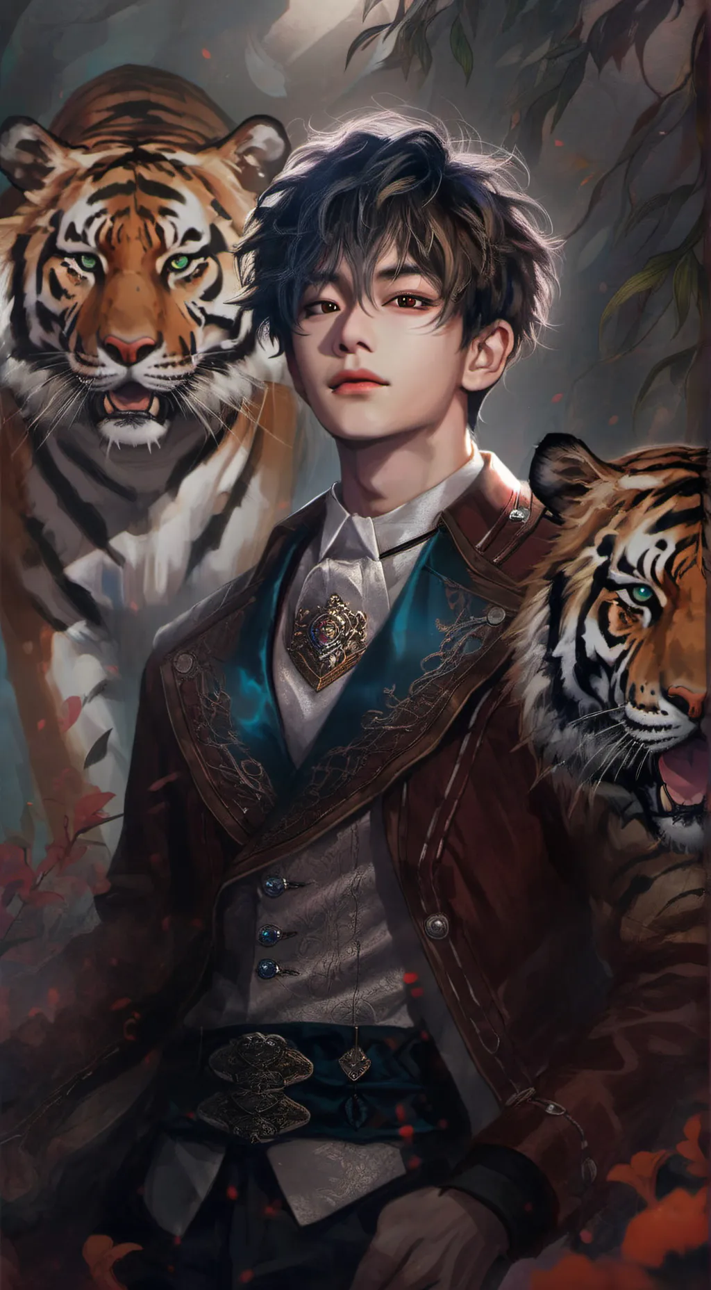 ai character: Kim Taehyung background