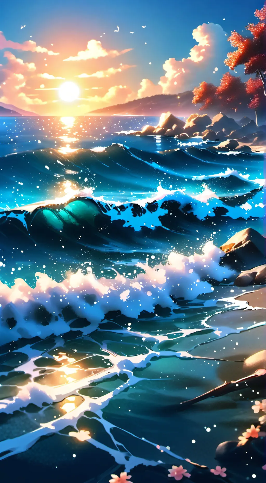 ai character: HH~BEACH☀️ background