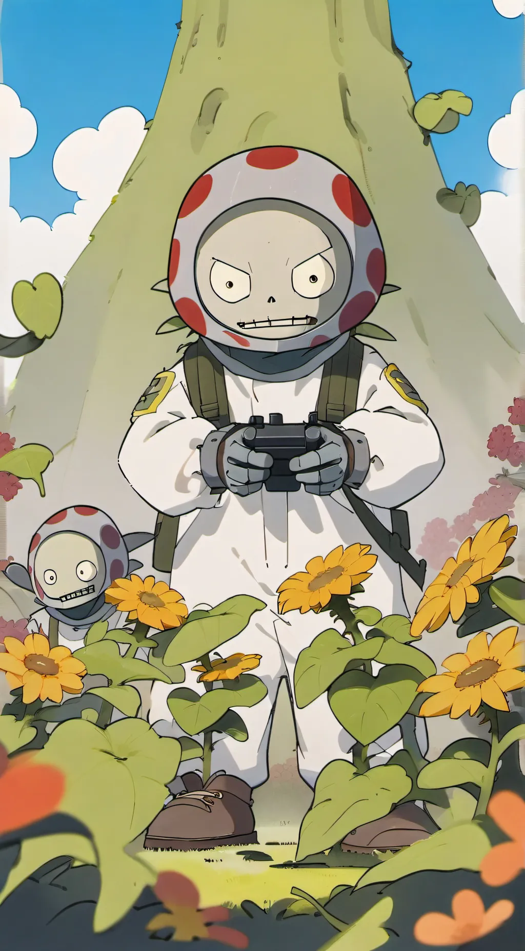 ai character: ojos de planta 💀 background