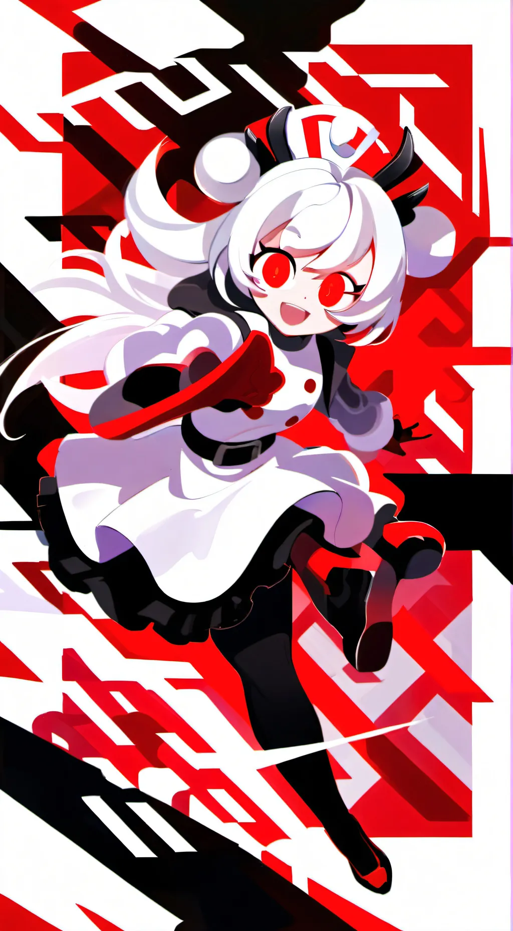 ai character: candy apple cookie background