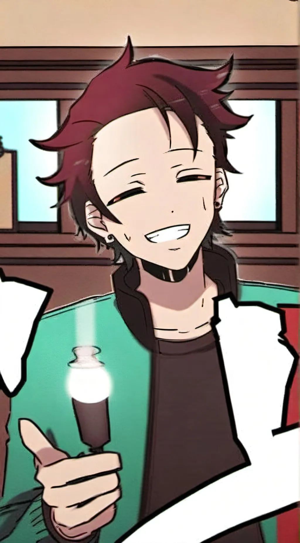 ai character: tanjiro background