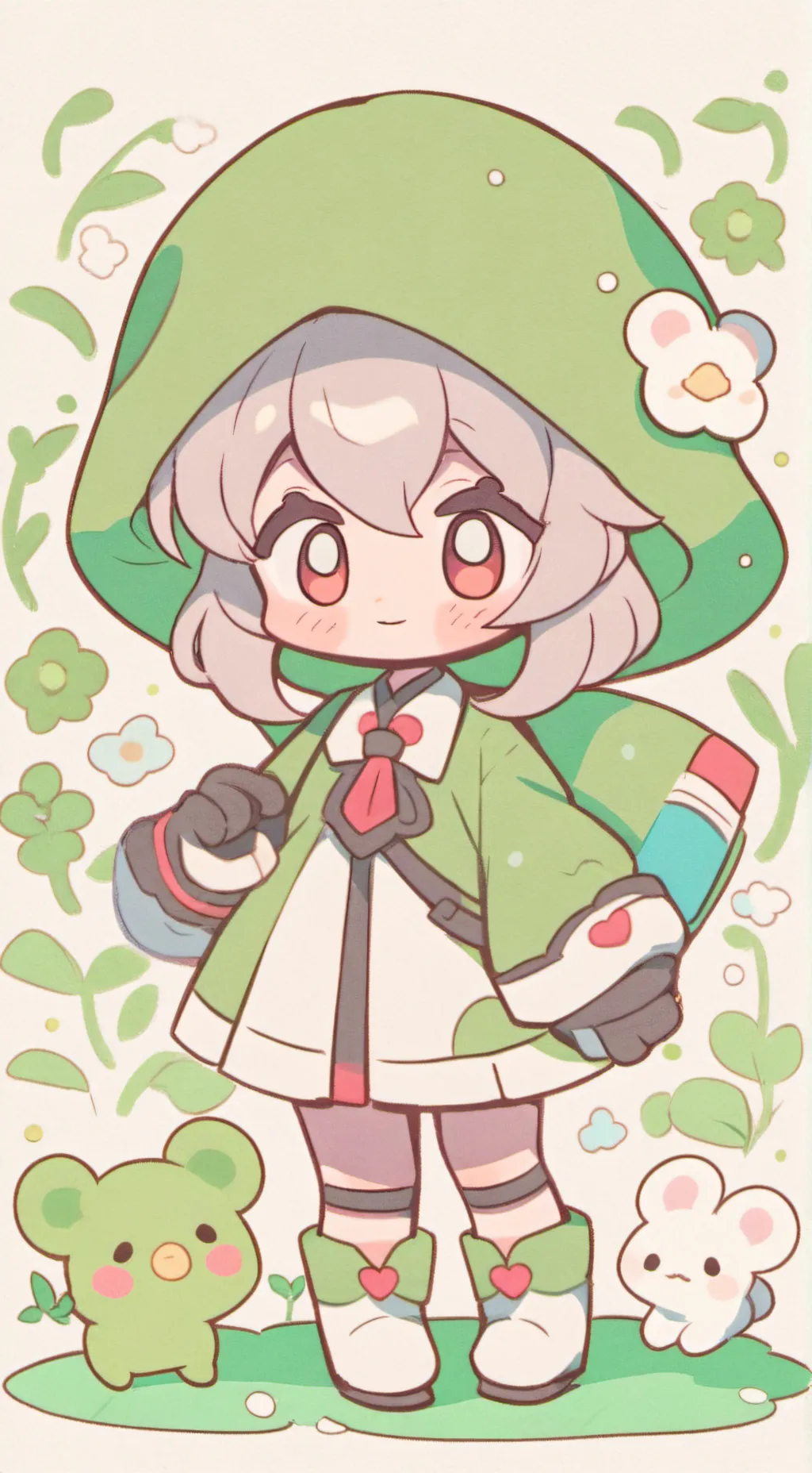 ai character: Poppy playtime💜 background