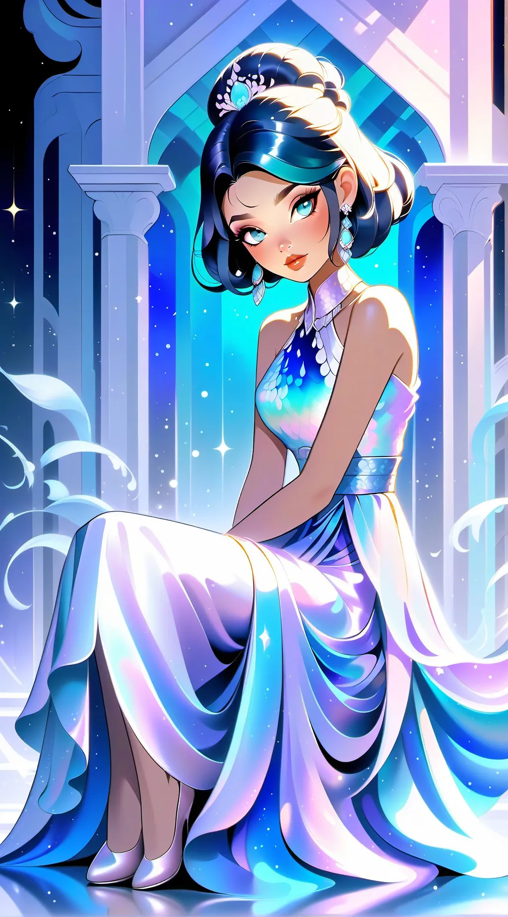 ai character: Luna background