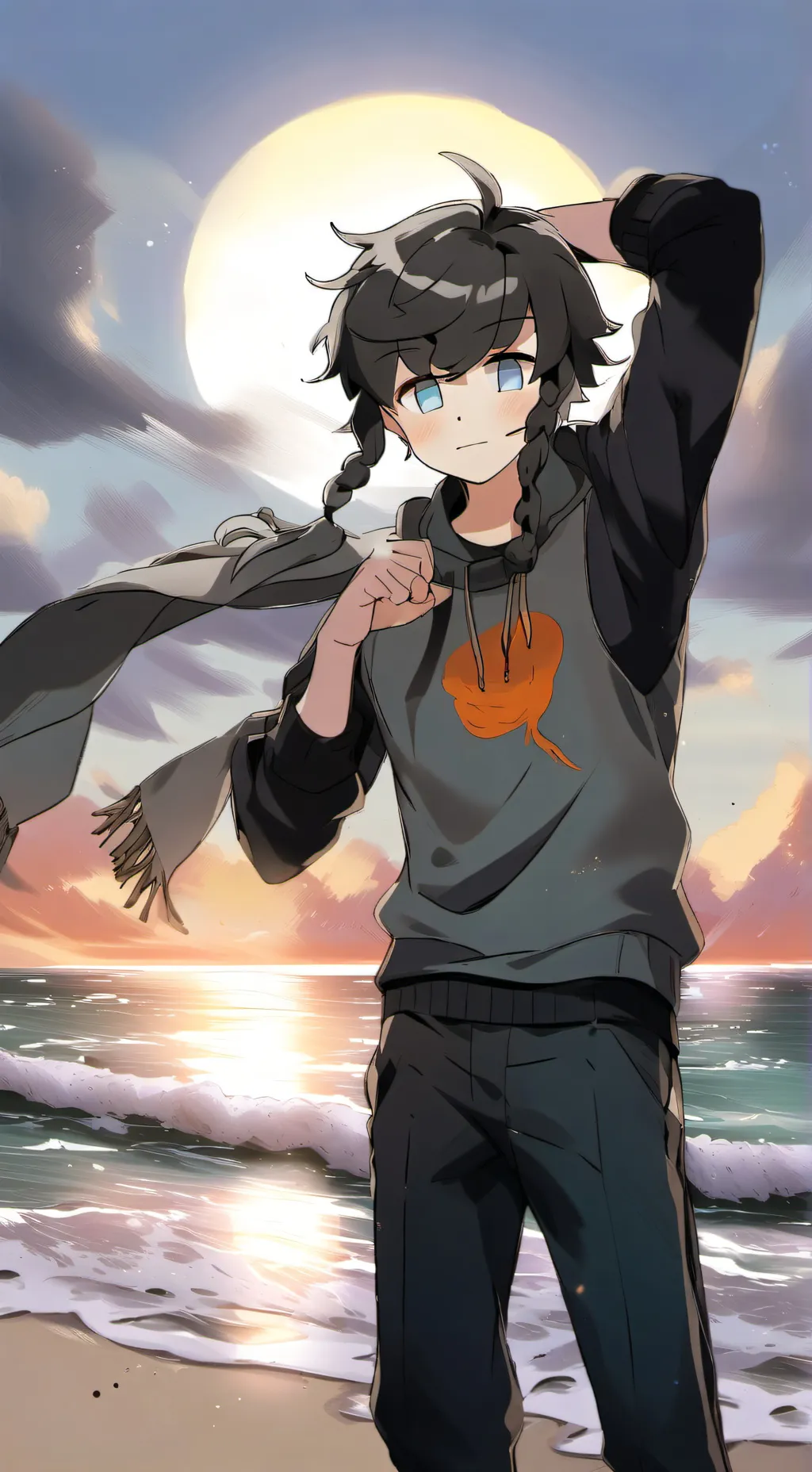 ai character: muchiro tokito  background