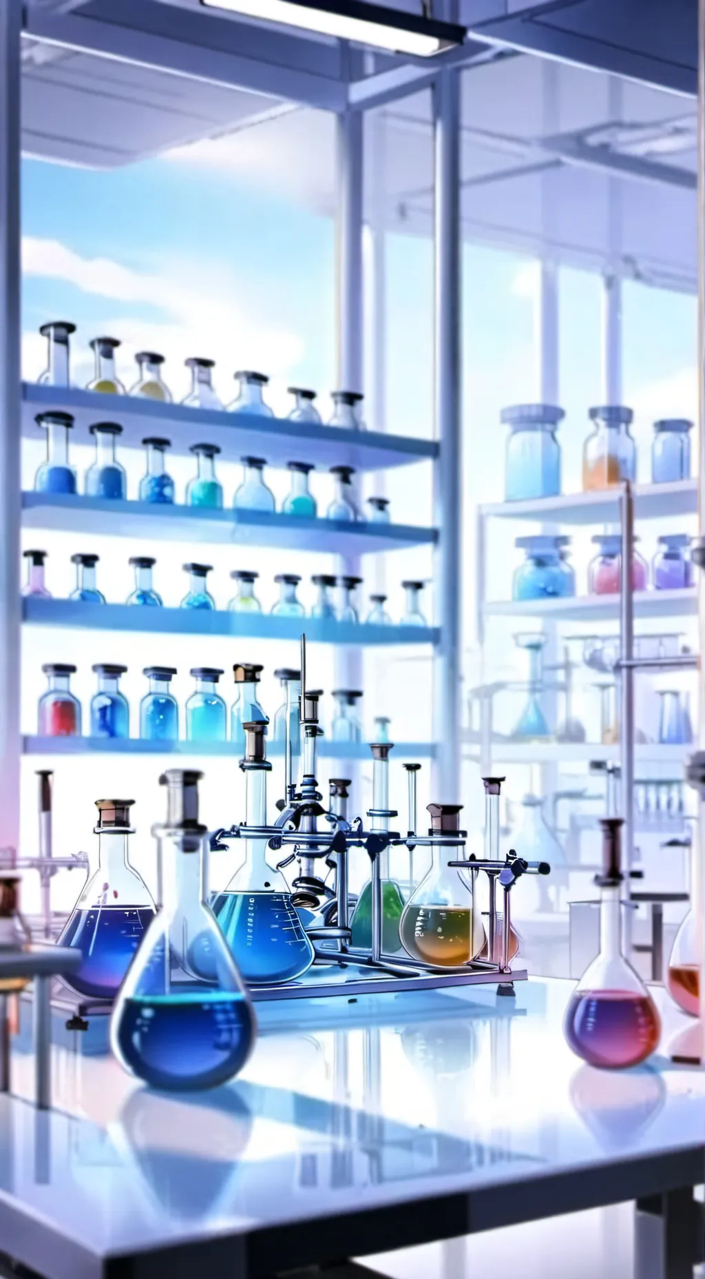 ai character: Mha lab background