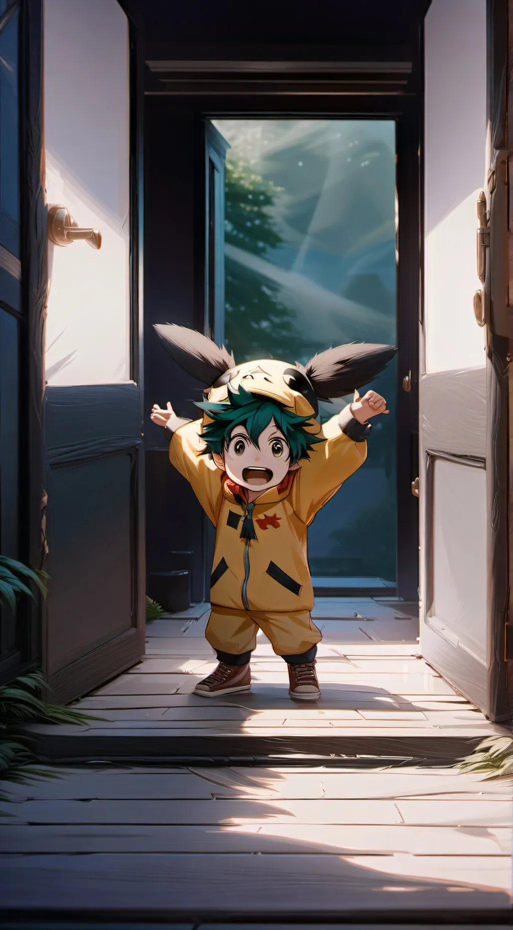 ai character: Deku and y/n MHA background