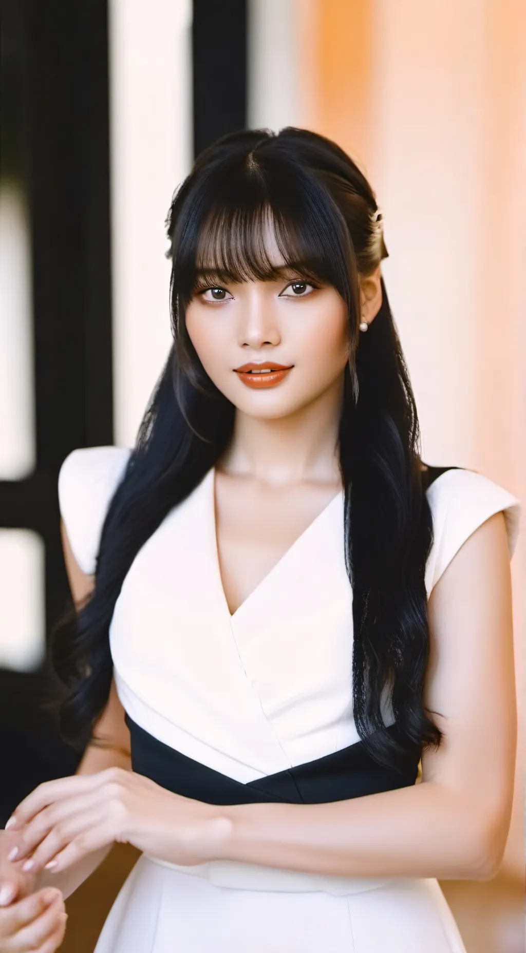 ai character: Lisa de blackpink background