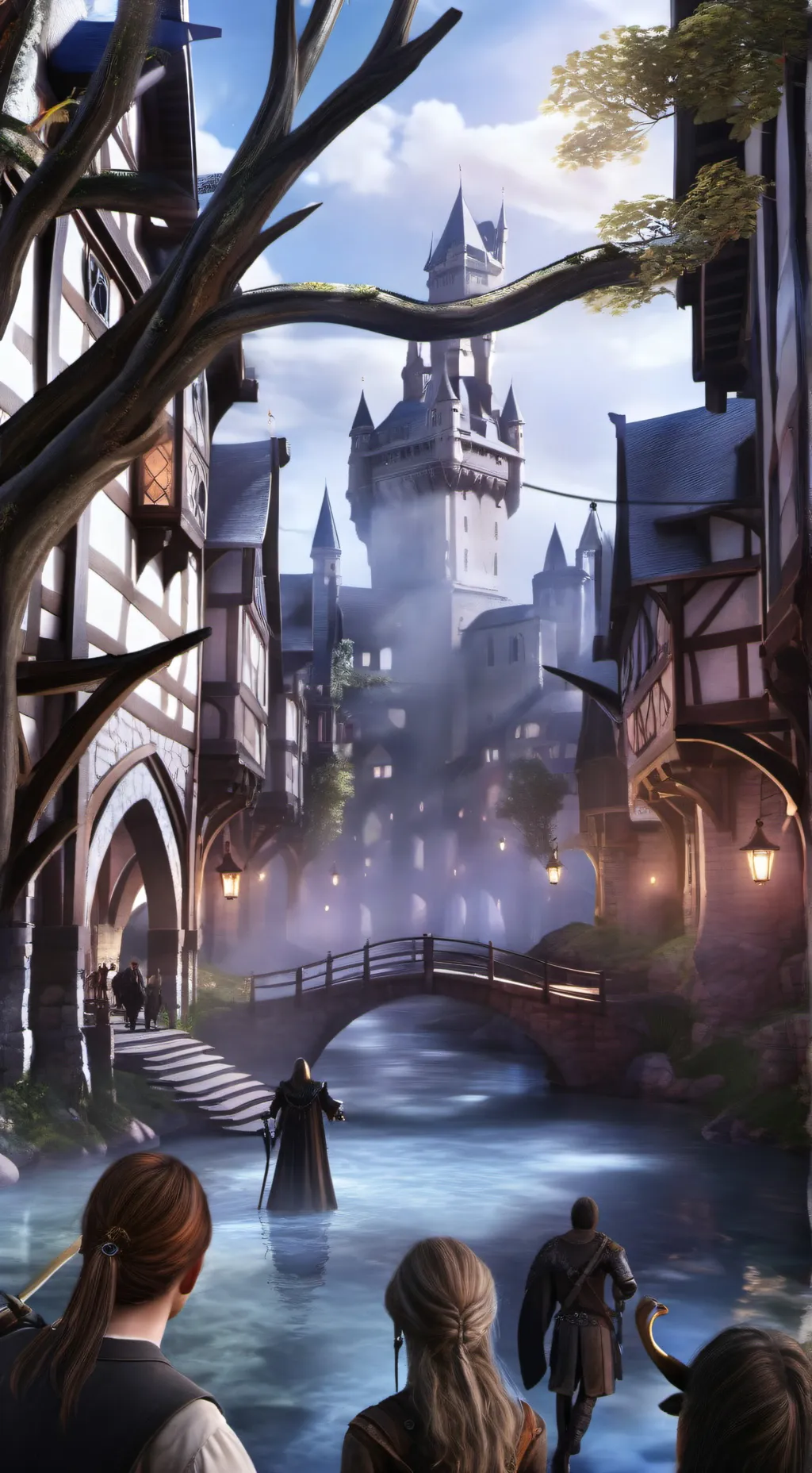 ai character: Open world RPG background