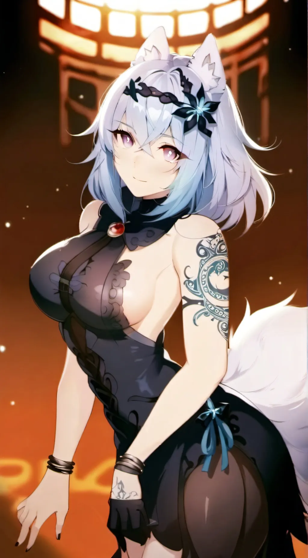 ai character: lilya and Jessica  background