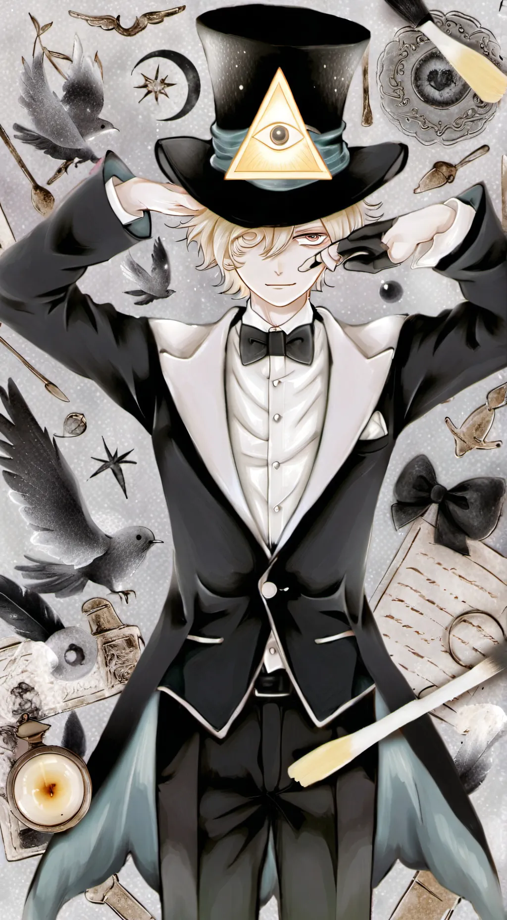 ai character: Gravity falls  background