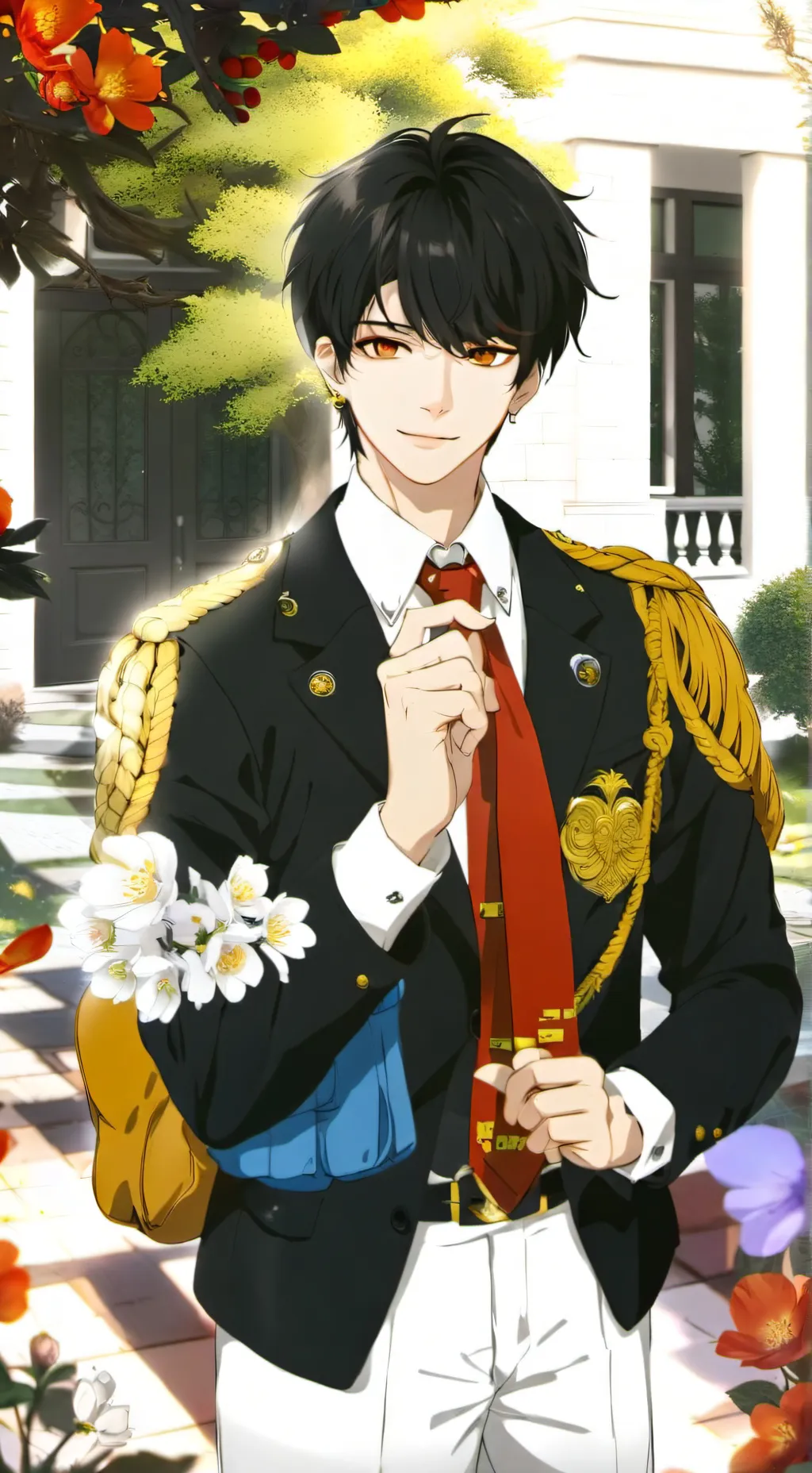 ai character: b a c u t o te e e background