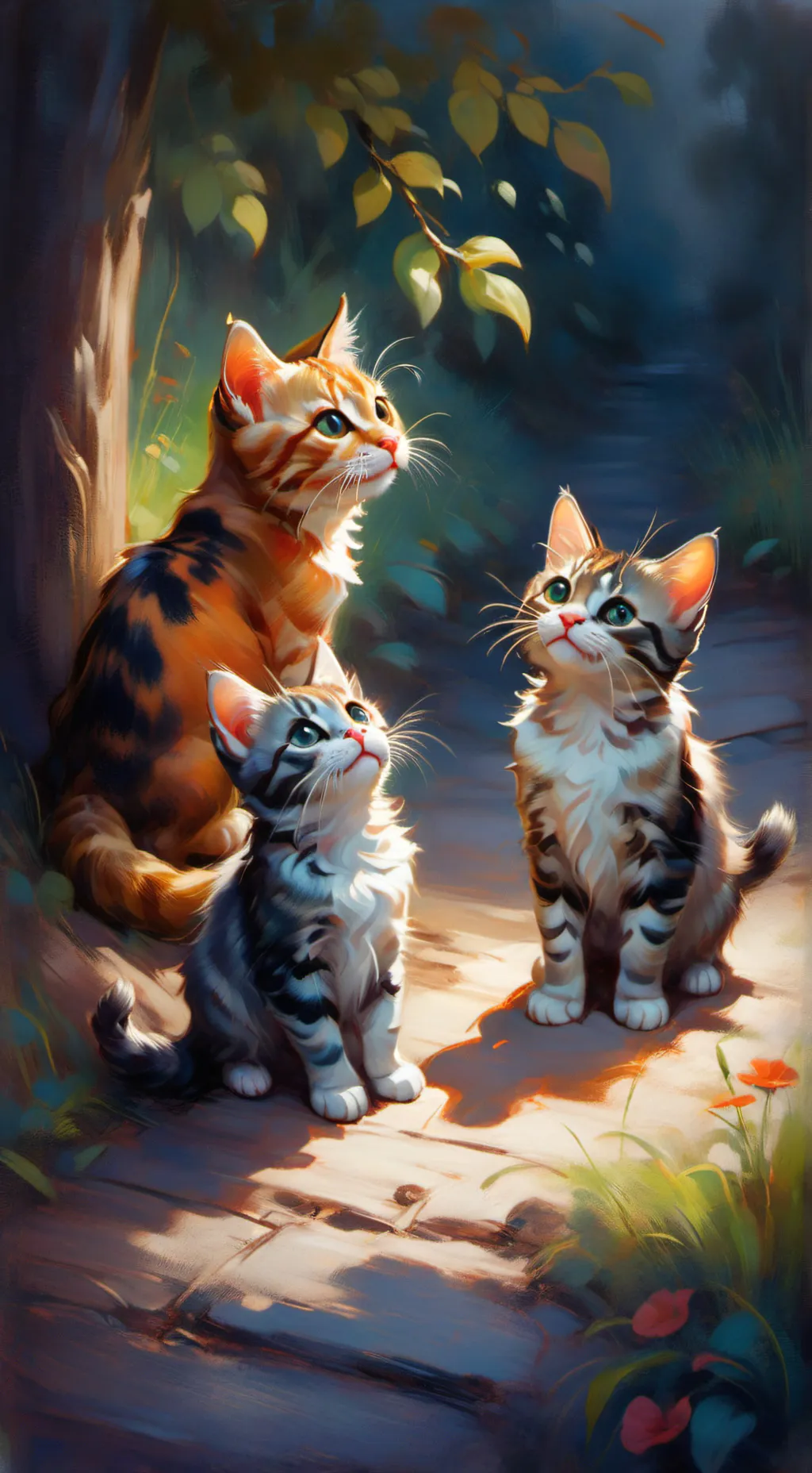 ai character: Gatos background