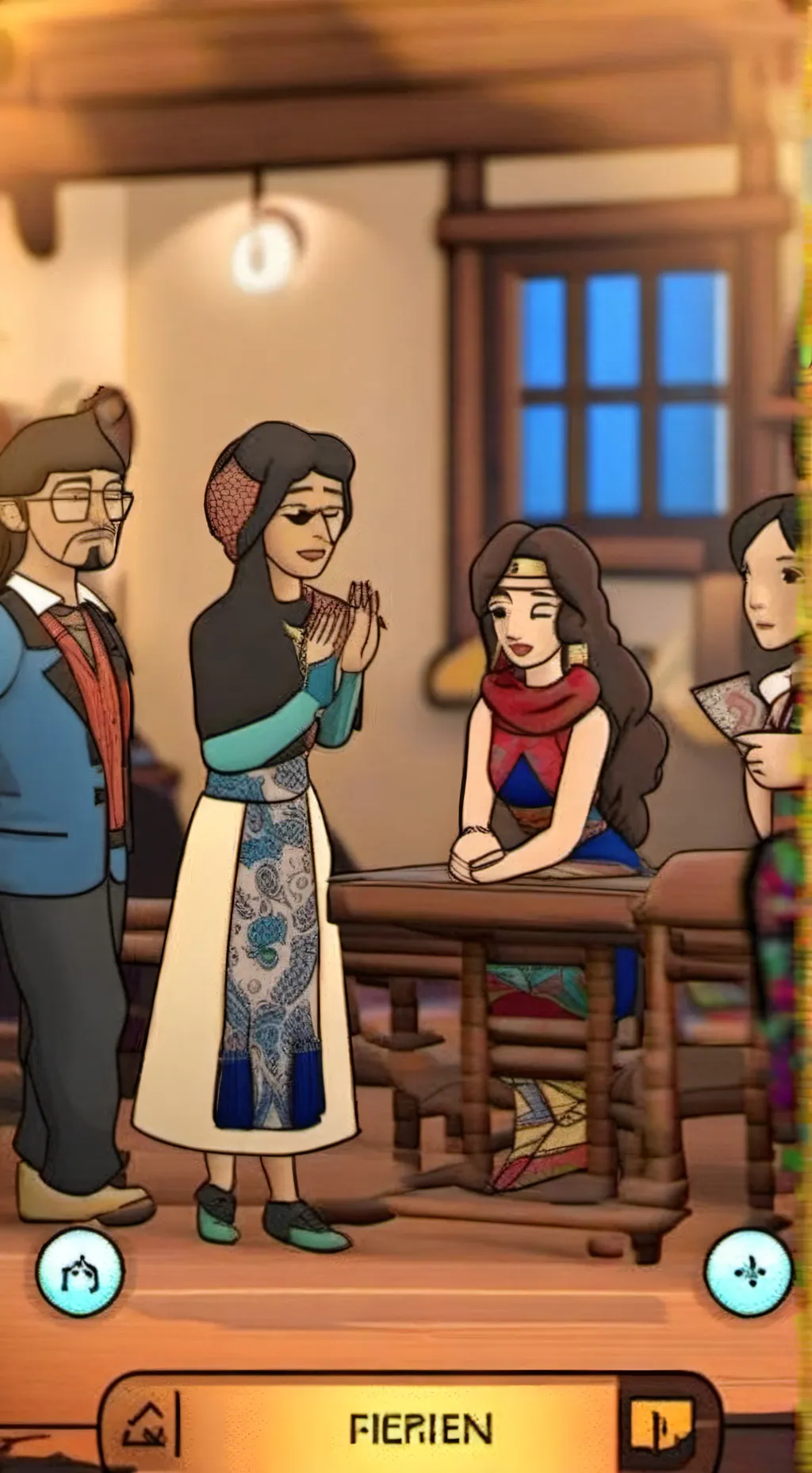 ai character: home orphanage  background