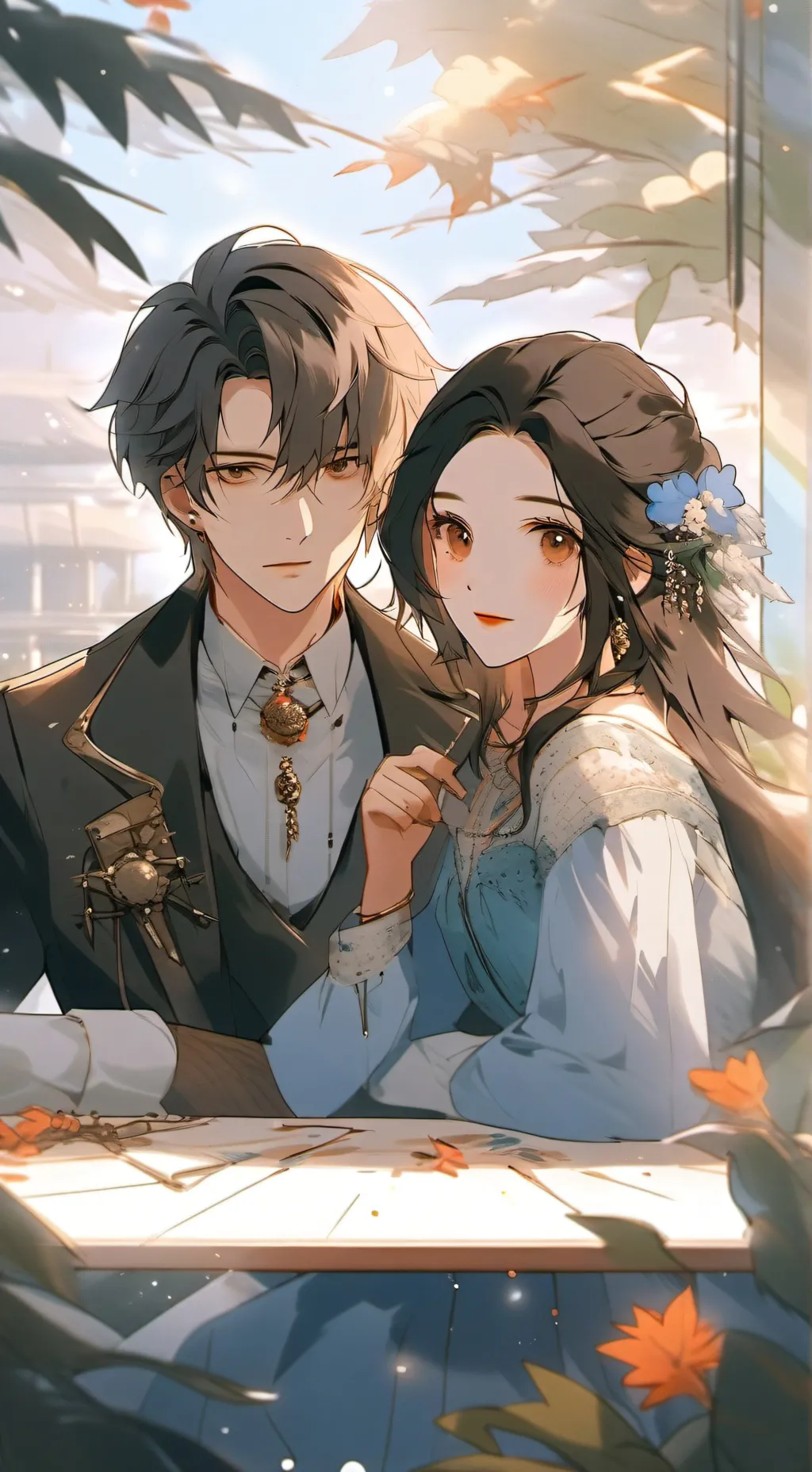 ai character: heat virus background