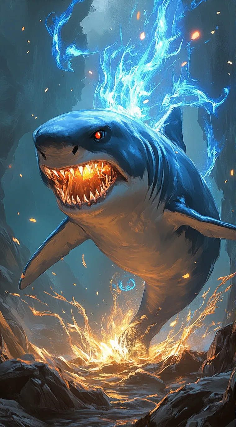 ai character: Sharkzilla background