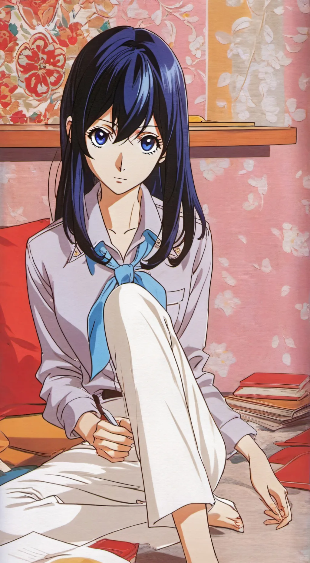 ai character: Naoto Shirogane background