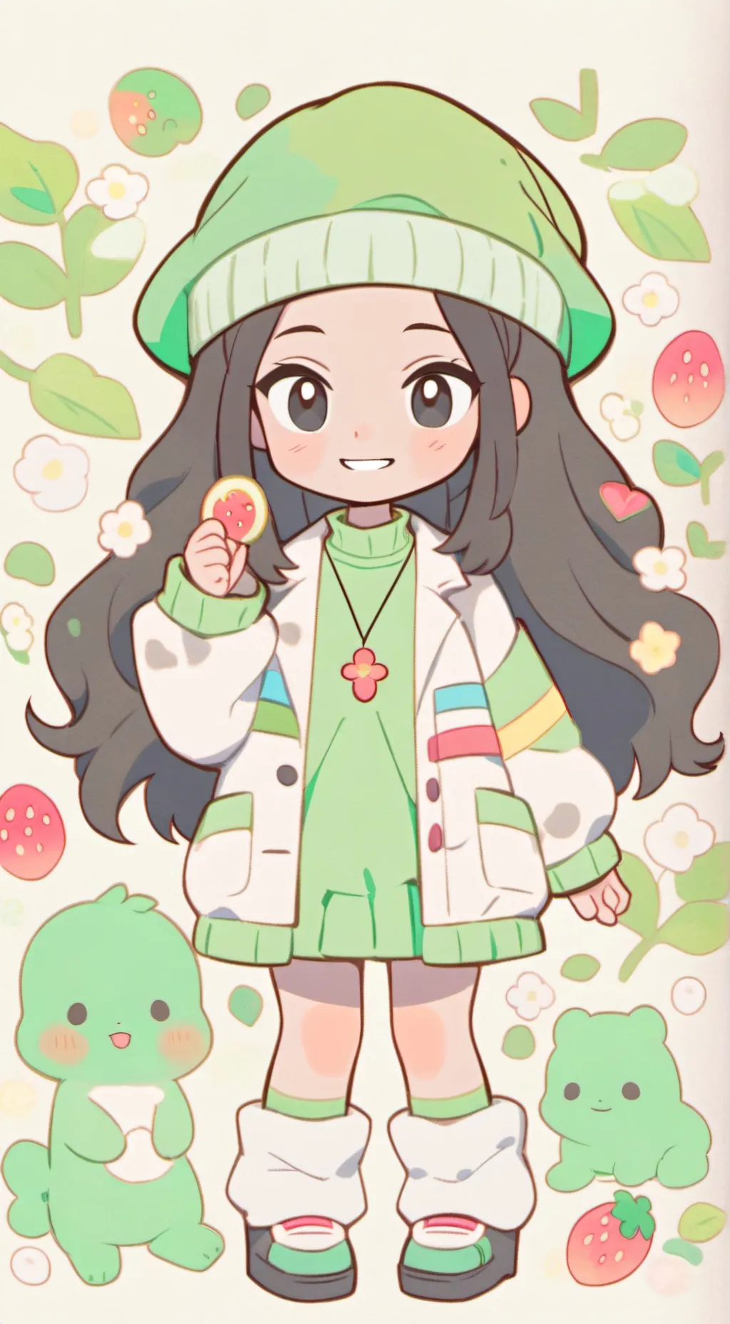 ai character: Mha chibi  background