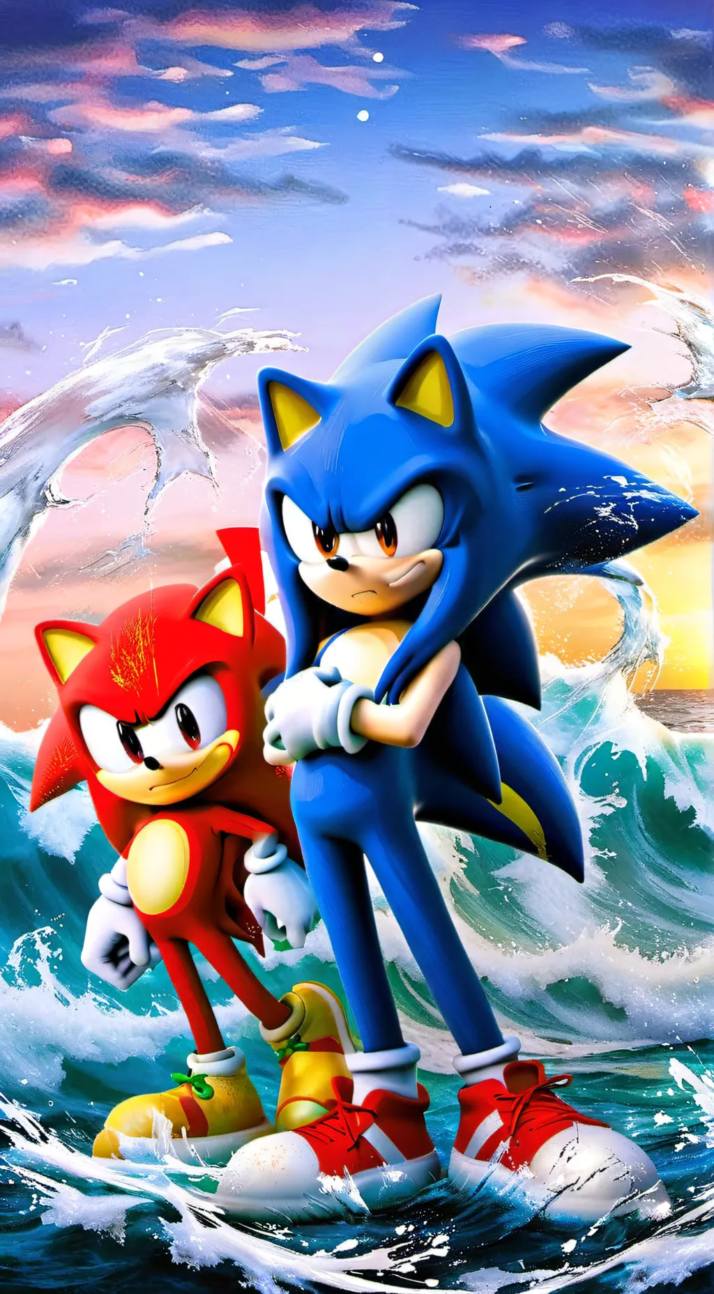 ai character: team sonic background