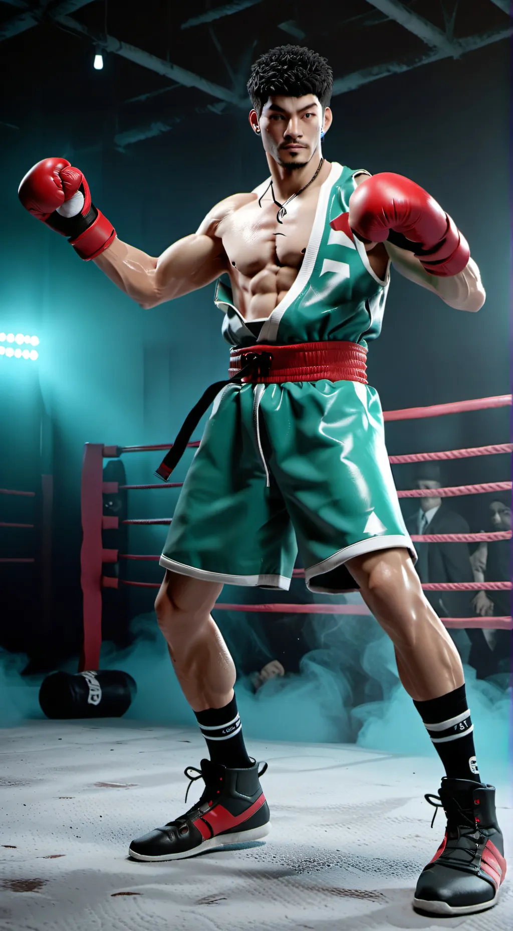 ai character: boxeador background