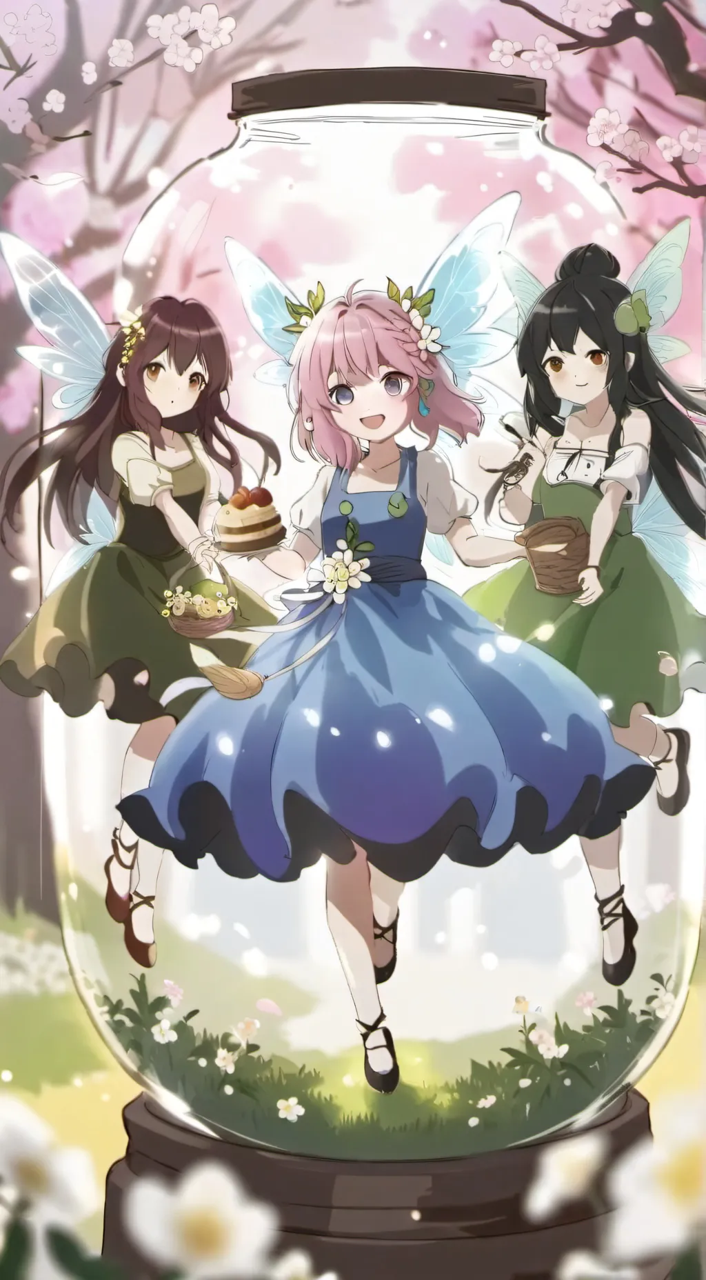 ai character: Mia, Lilly, Pirr  background