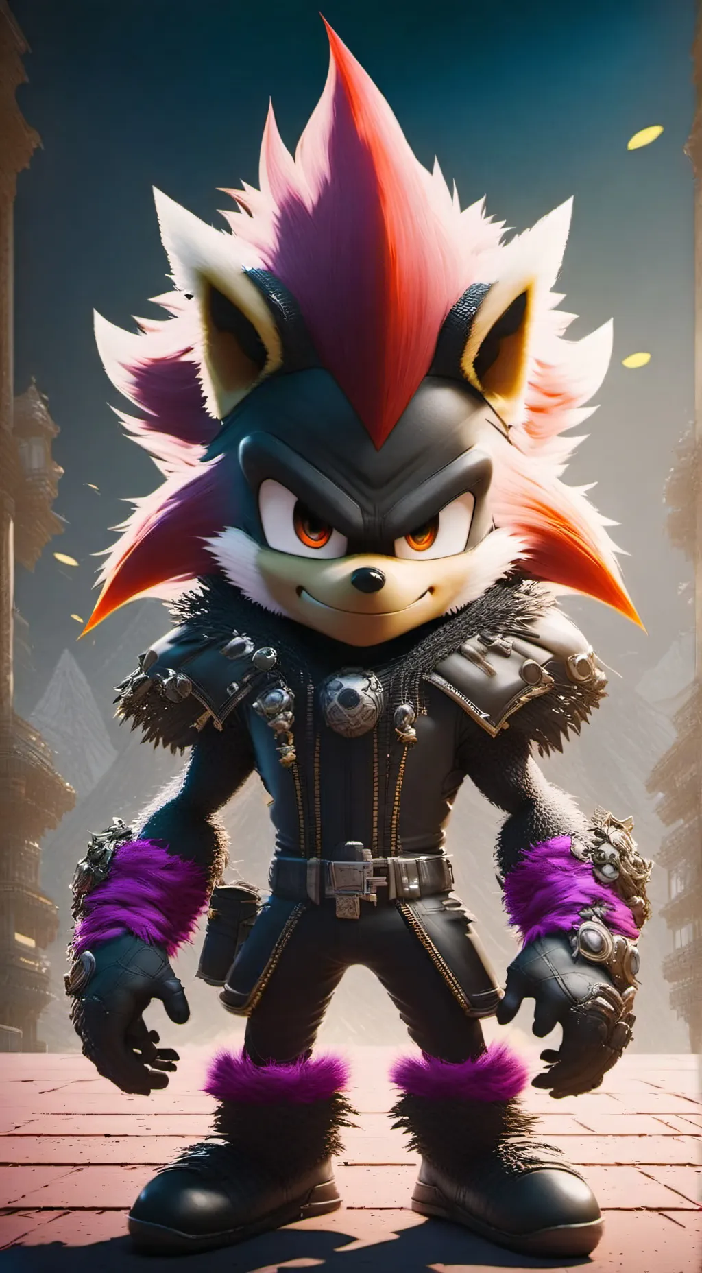 ai character: Movie shadow background