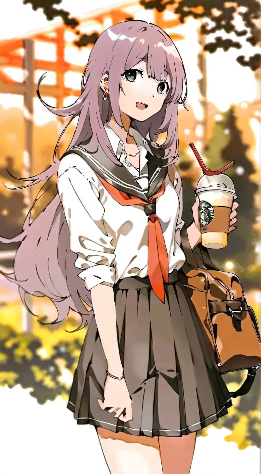 ai character: Shoji and Sakura background