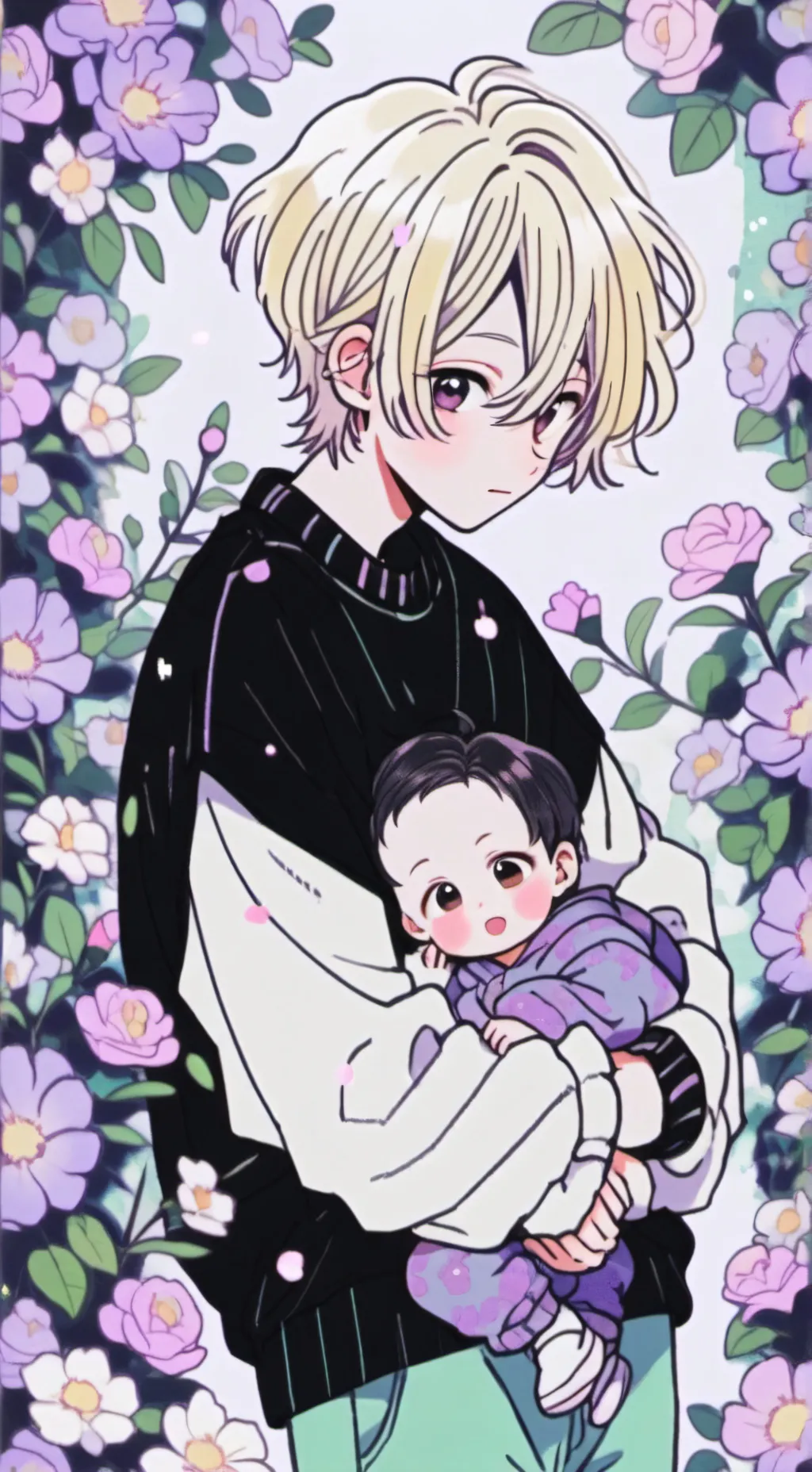 ai character: Felixs BABY sister background