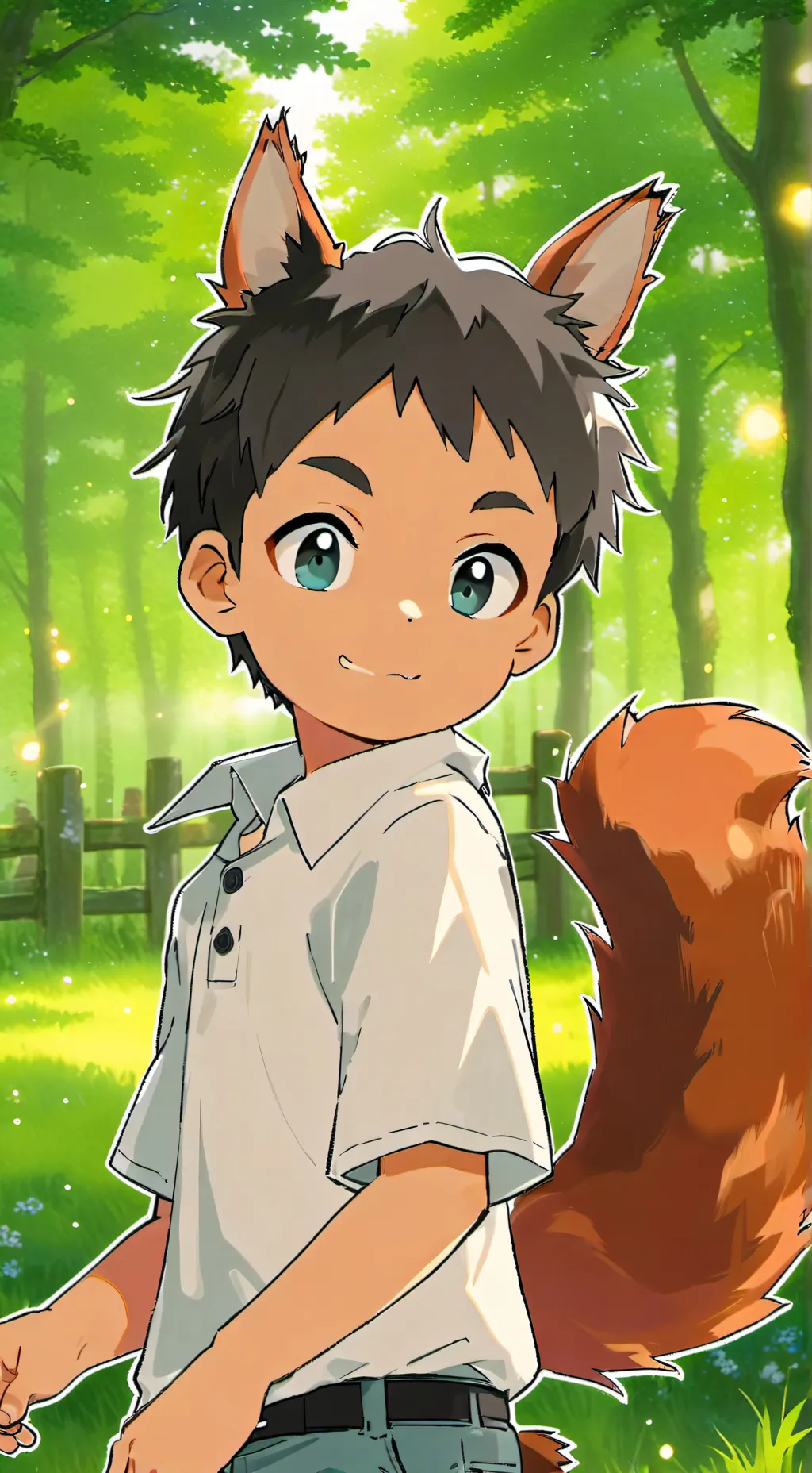 ai character: Rusty Nut Furry background