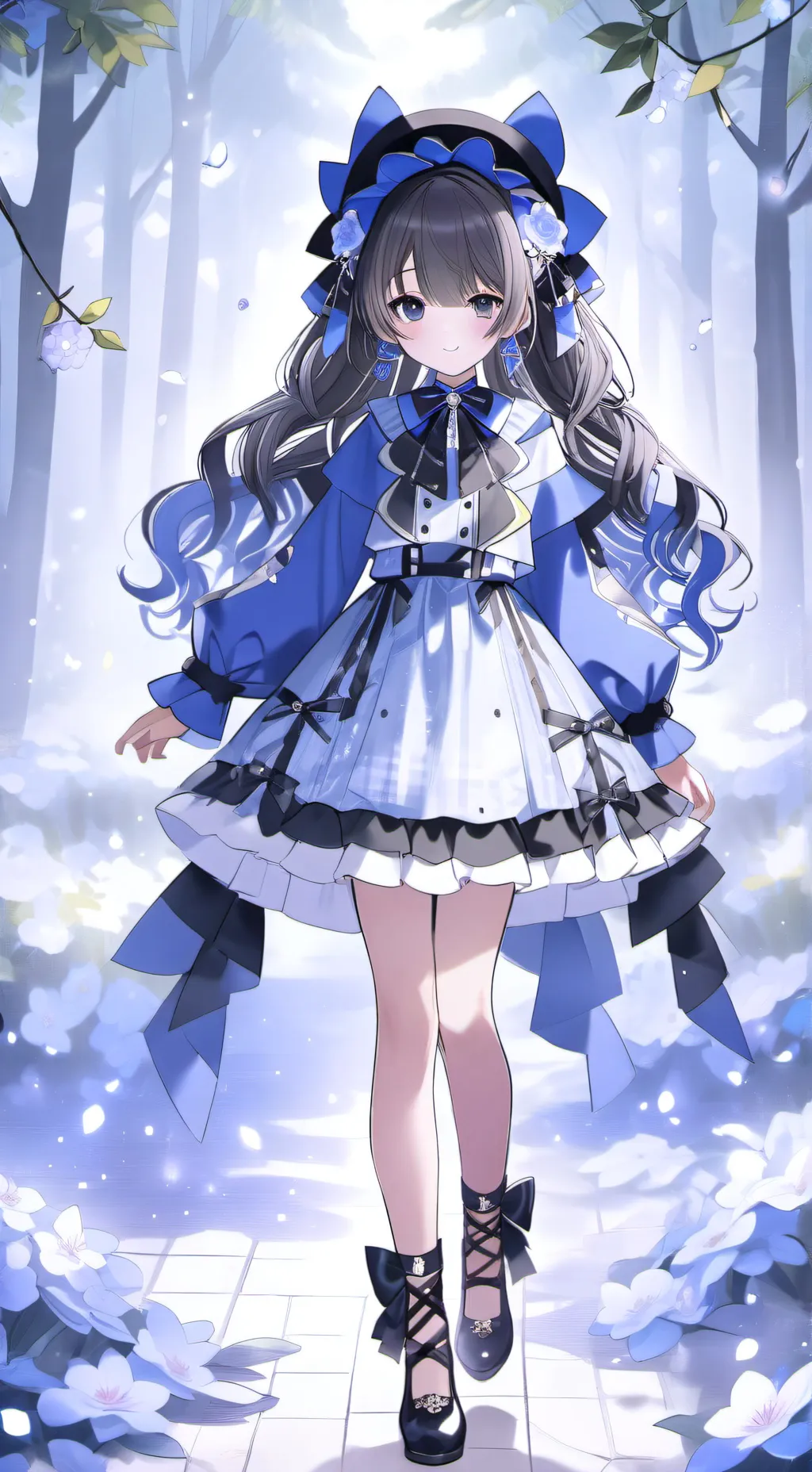ai character: moonflower background