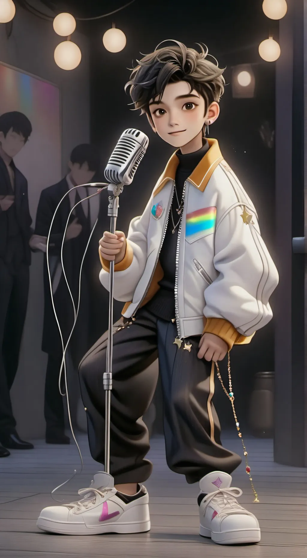 ai character: Echo lyricson  background