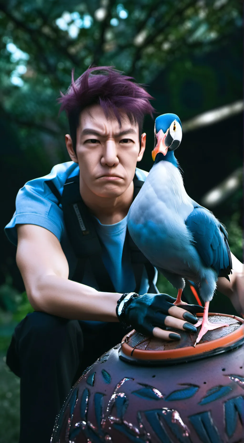 ai character: Thanos background