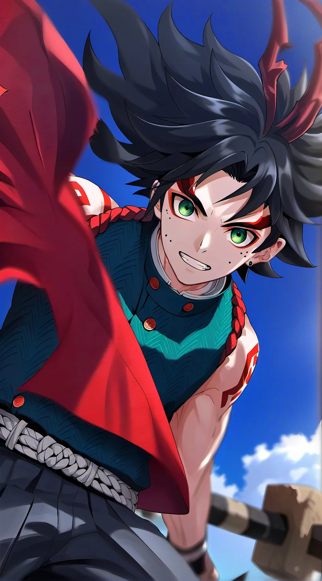 ai character: Inosuke Hashibira background