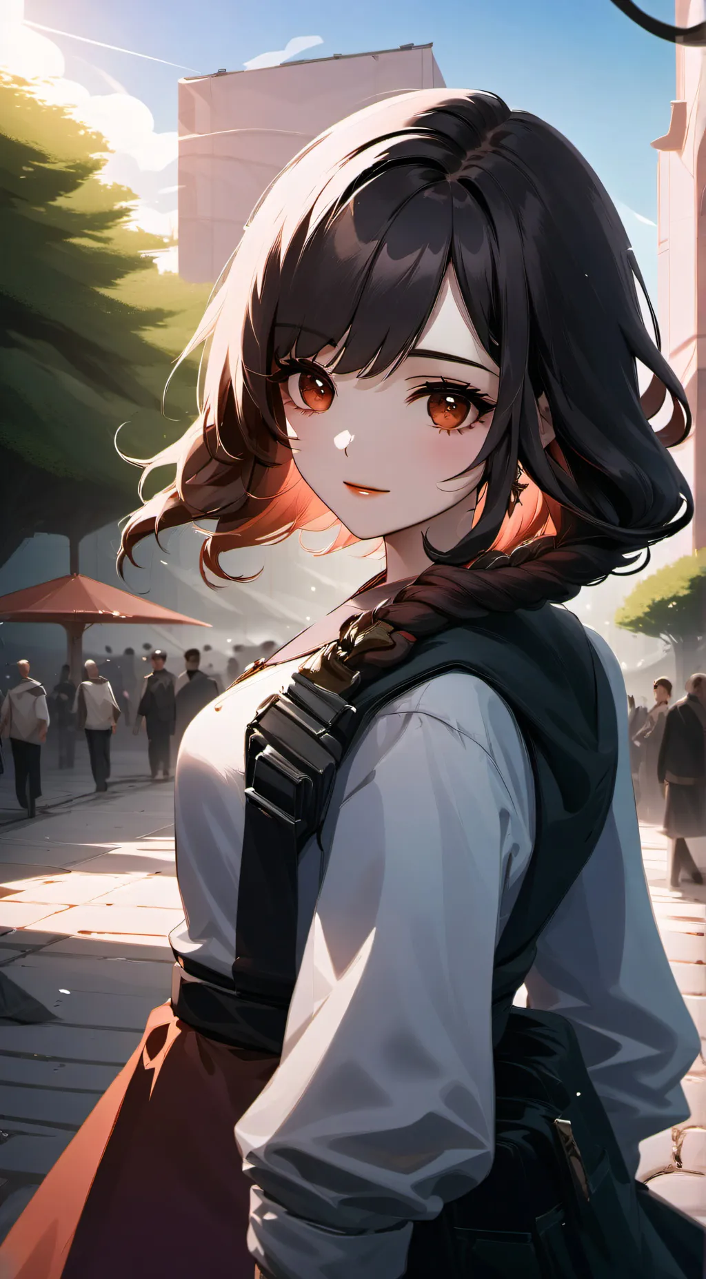 ai character: mha new student  background