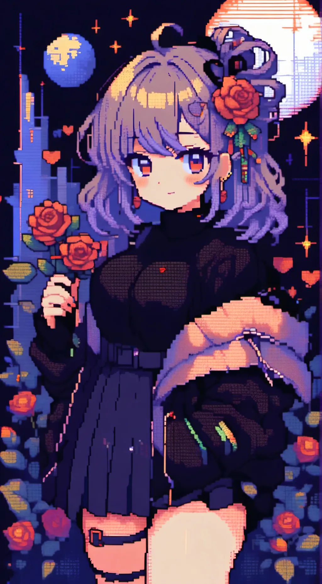 ai character: Rose background