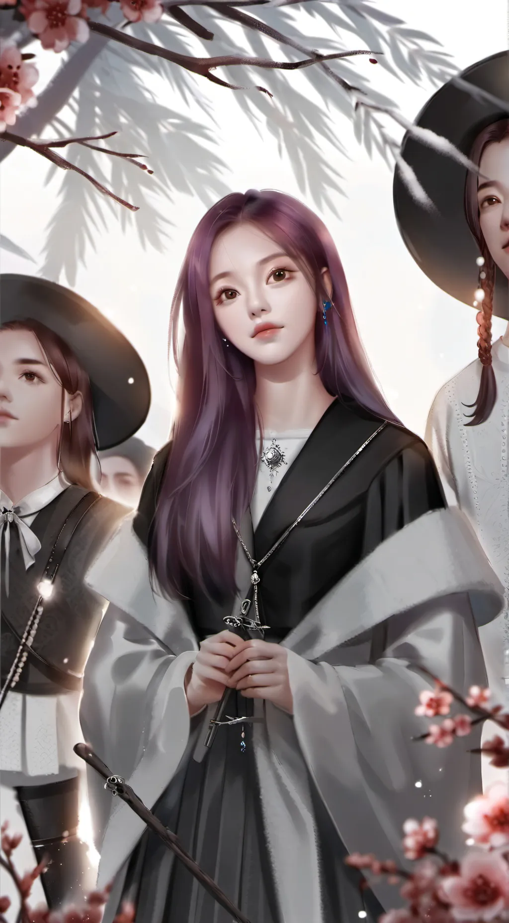 ai character: BLACKPINK  background